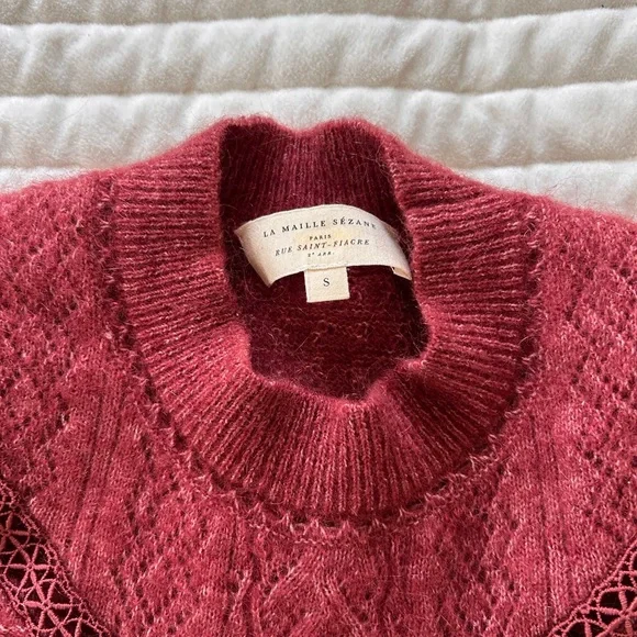 Sézane Cheryl Sweater in Rosewood - Picture 7 of 8